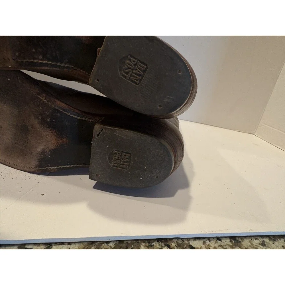 Vintage Dan Post Western Boots Men’s 9.5D Light Brown Leather